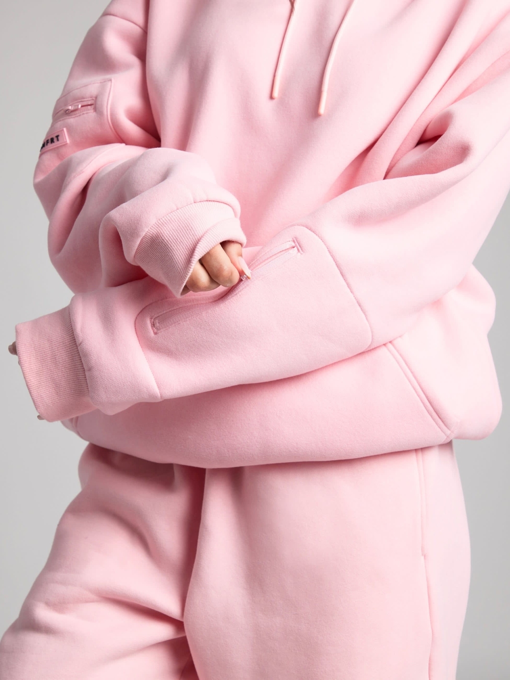 Comfrt Pink Travel Mode Hoodie And Pants Set NEW!!! - Picture 7 of 9